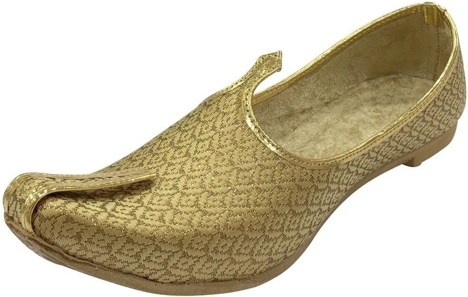 Men’s Cream Wedding Shoes Sherwani Punjabi Jutti Traditional Ethnic Flats Mojari Khussa Juti