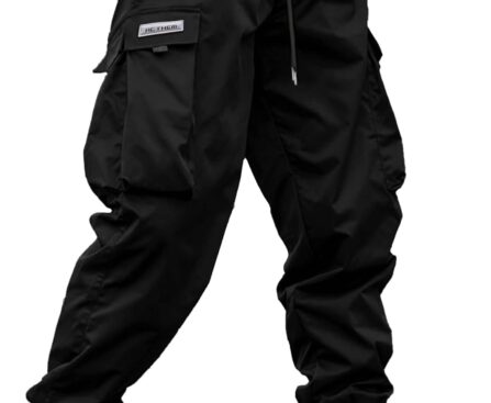 Mens Cargo Joggers Pants Elastic Waist Drawstring Baggy Sweatpants Techwear Pants for Men