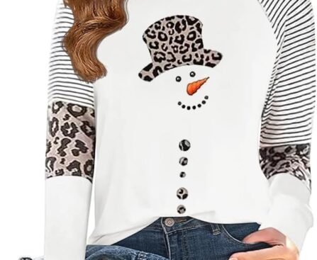 Long Sleeve Shirt for Girls Casual Basic Tees Fall Winter Halloween Christmas Tops Blouse 5-14 Years Boys