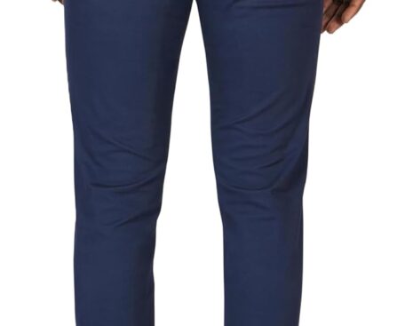 Plaid&Plain Men’s Skinny Stretchy Khaki Pants Colored Pants Slim Fit Slacks Tapered Trousers