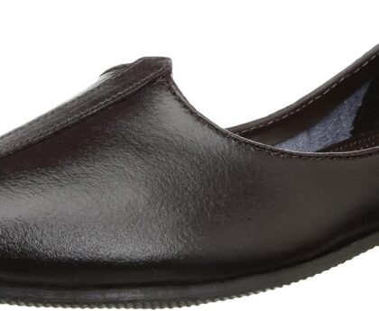 BATA Men’s Slip-On Punjabi Mojari Jalsa, Traditional Ethnic Flats Loafers with Comfortable Fit & Durable Sole, Perfect for Festive Occasions, Weddings, Cultural Events & Daily Wear