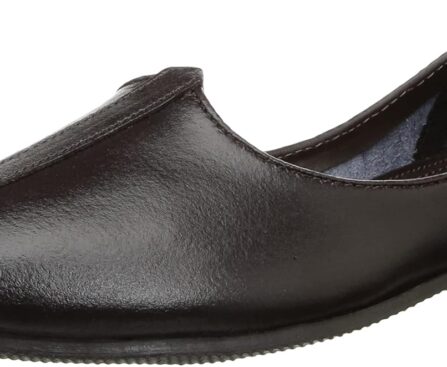 BATA Men’s Slip-On Punjabi Mojari Jalsa, Traditional Ethnic Flats Loafers with Comfortable Fit & Durable Sole, Perfect for Festive Occasions, Weddings, Cultural Events & Daily Wear