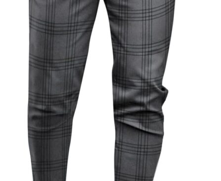 Mens Chinos Slim Fit Pants Flat Front Stretch Skinny Tapered Dress Pants Comfort Casual Solid Trousers