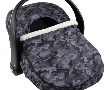 The Peanutshell Car Seat Cover – Protective Covers for Baby Boy, Easy to Clean Accessories, Weather-Resistant Infant Winter Car Seat for Baby Carseat – Black Camo