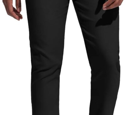 Men’s Slim Fit Stretch Dress Pants Business Casual Skinny Tapered Chinos Trousers with Expandable Waist
