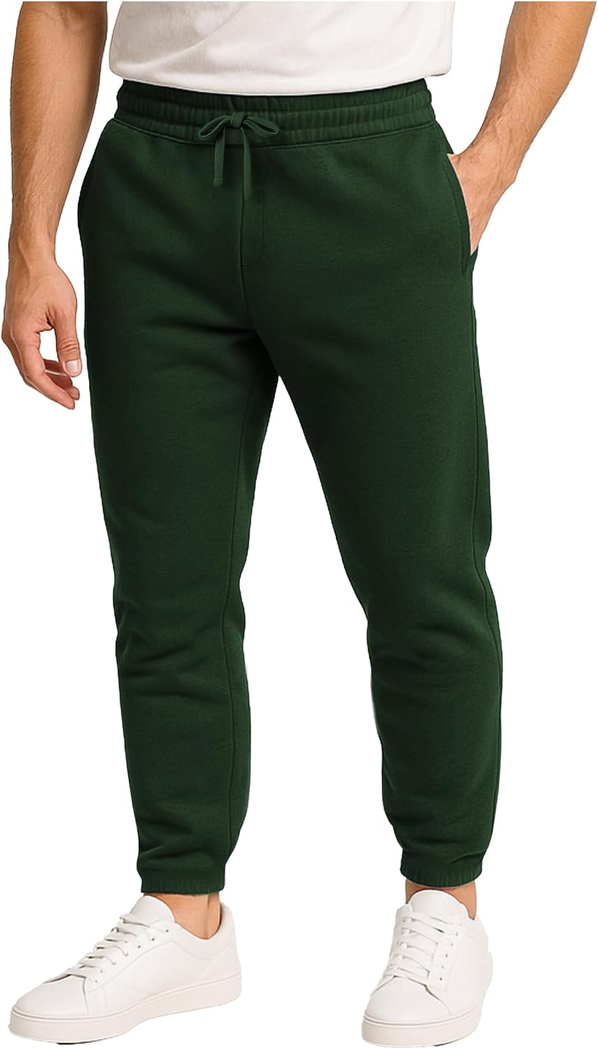 AMERICAN HEAVEN Men’s Fleece Jogger | 3 Pocket All Season Athletic Workout Sweat Pants
