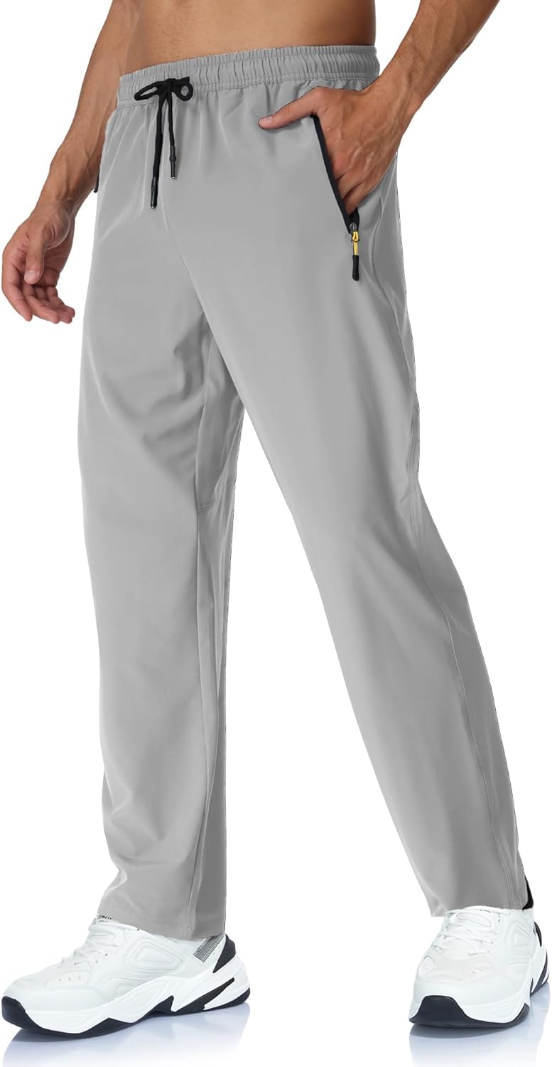 Rapoo Mens Lightweight Hiking Pants Quick Dry Stretch Joggers for Running Workout Casual