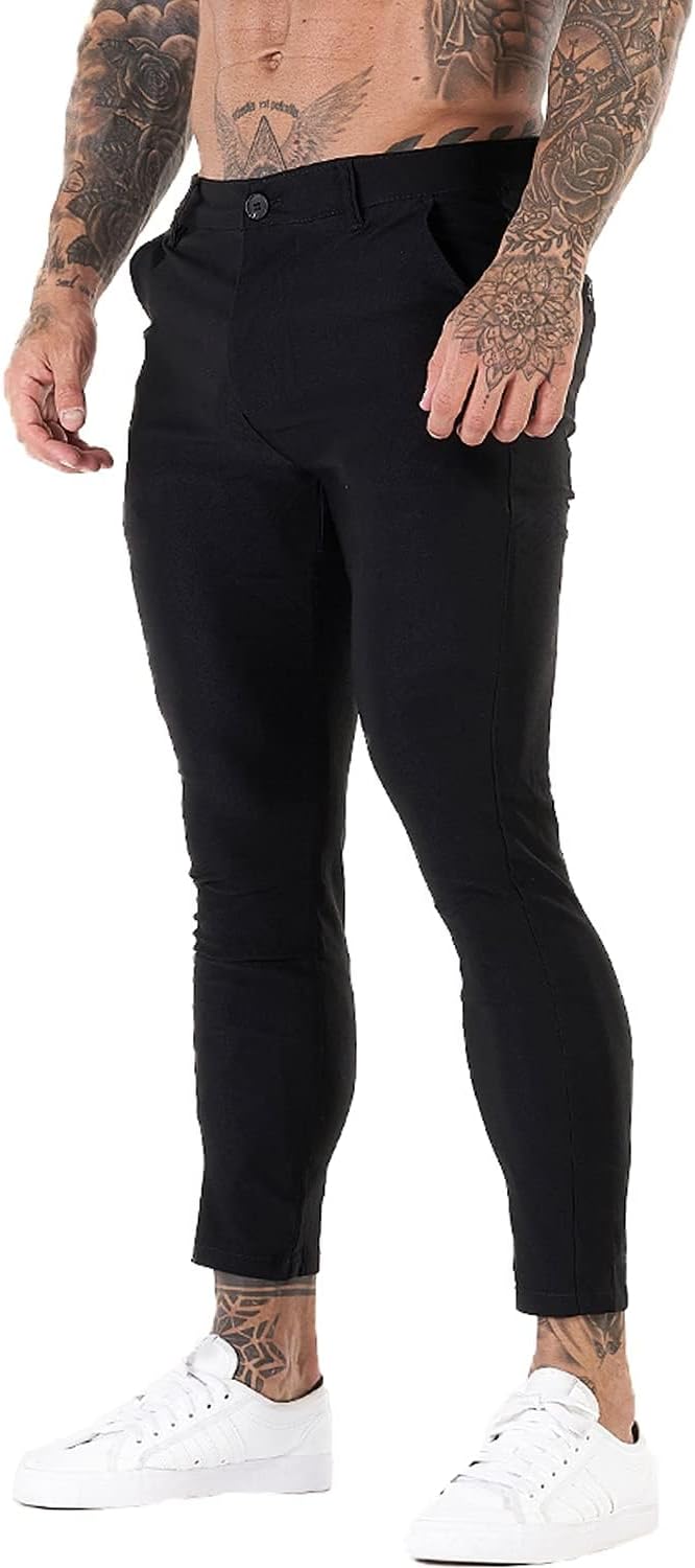 GINGTTO Mens Dress Pants Slim Fit Chino Pants for Men Formal