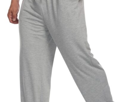 Deyeek Men’s Lightweight Sweatpants Open Bottom Sweat Pants for Men Straight Leg Gym Sweatpants Lounge Pants with Pockets