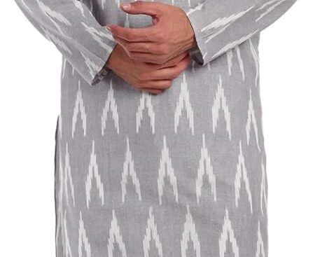 SKAVIJ Men’s Cotton Kurta Pajama Set Indian Ethnic Henley Shirt Long Sleeve and Casual Pants Yoga Outfits