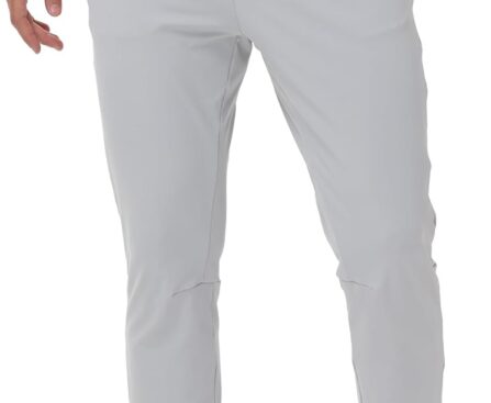 Blaosn Mens Athletic Sweatpants Gym Workout Running Sweat Pants with Zipper Pockets Stretch Track Casual Jogging Joggers