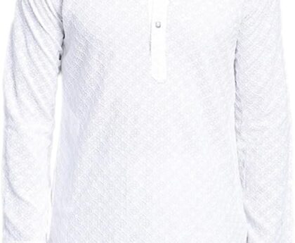 Sojanya (Since 1958 Men’S Pure Cotton Sequence Only Long Kurta