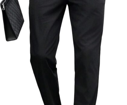 OYOANGLE Men’s Slim Fit Dress Pants Classic Business Casual Office Wedding Suit Trousers