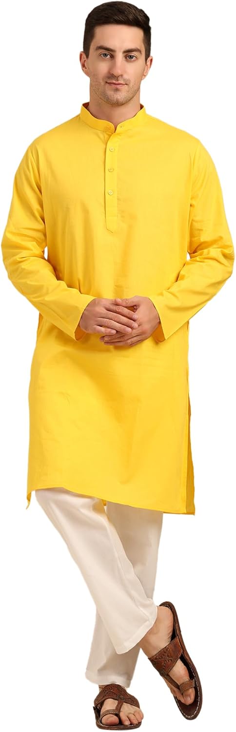 Men’s Cotton Kurta Pajama Set for Men | Ethnic Wear & Yoga Meditation Outfit | Festive, Casual & Daily Wear