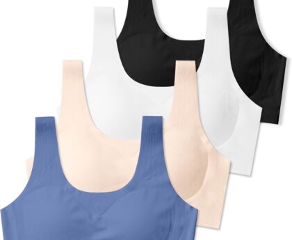 SALIA GIRL Training Bras for Girls 10-16 Sports Seamless Bra with Removable Padding Bras