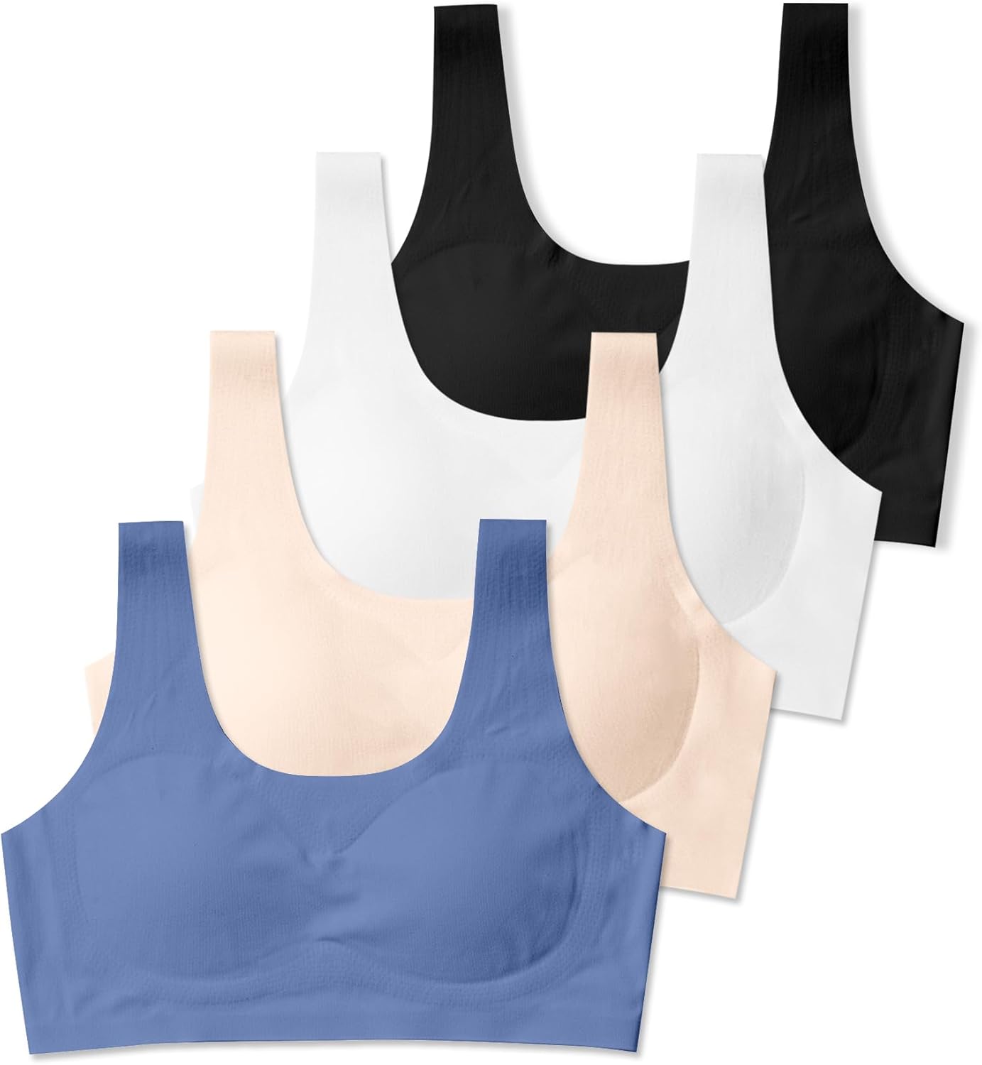 SALIA GIRL Training Bras for Girls 10-16 Sports Seamless Bra with Removable Padding Bras