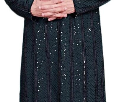 Maple Clothing Sequined Men’s Kurta Pajama Set Rayon Chikankari Indian Wedding Outfit Bollywood