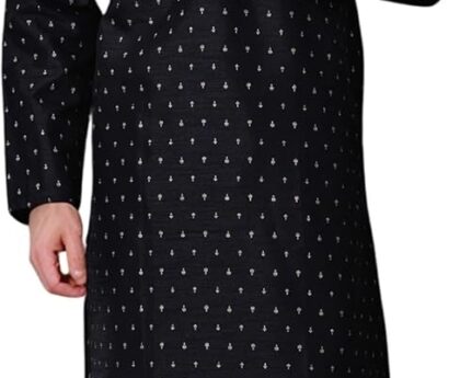 SKAVIJ Men’s Art Silk Kurta Pajama Set | Perfect Outfit for Diwali, Wedding & Festive Celebrations