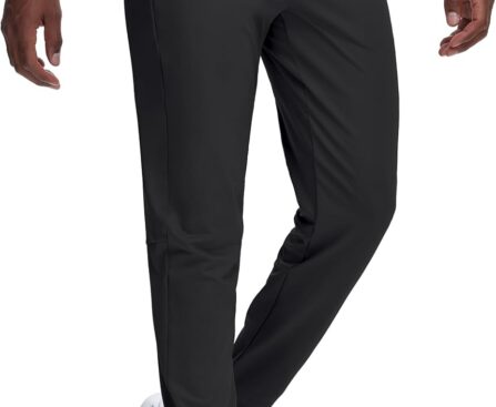 JWM Mens Tall Joggers Sweatpants Long Inseam Athletic Track Tapered Pants Workout Running Gym Training with 3 Zipper Pockets