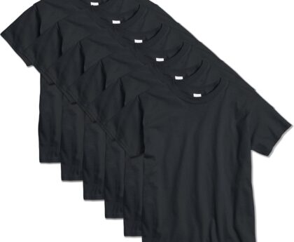 Hanes Boys Essentials Short Sleeve T-shirt Value Pack, 3 or 6-Pack