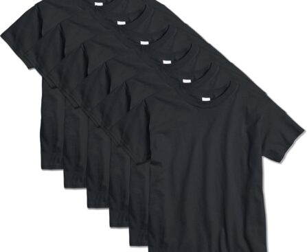 Hanes Boys Essentials Short Sleeve T-shirt Value Pack, 3 or 6-Pack