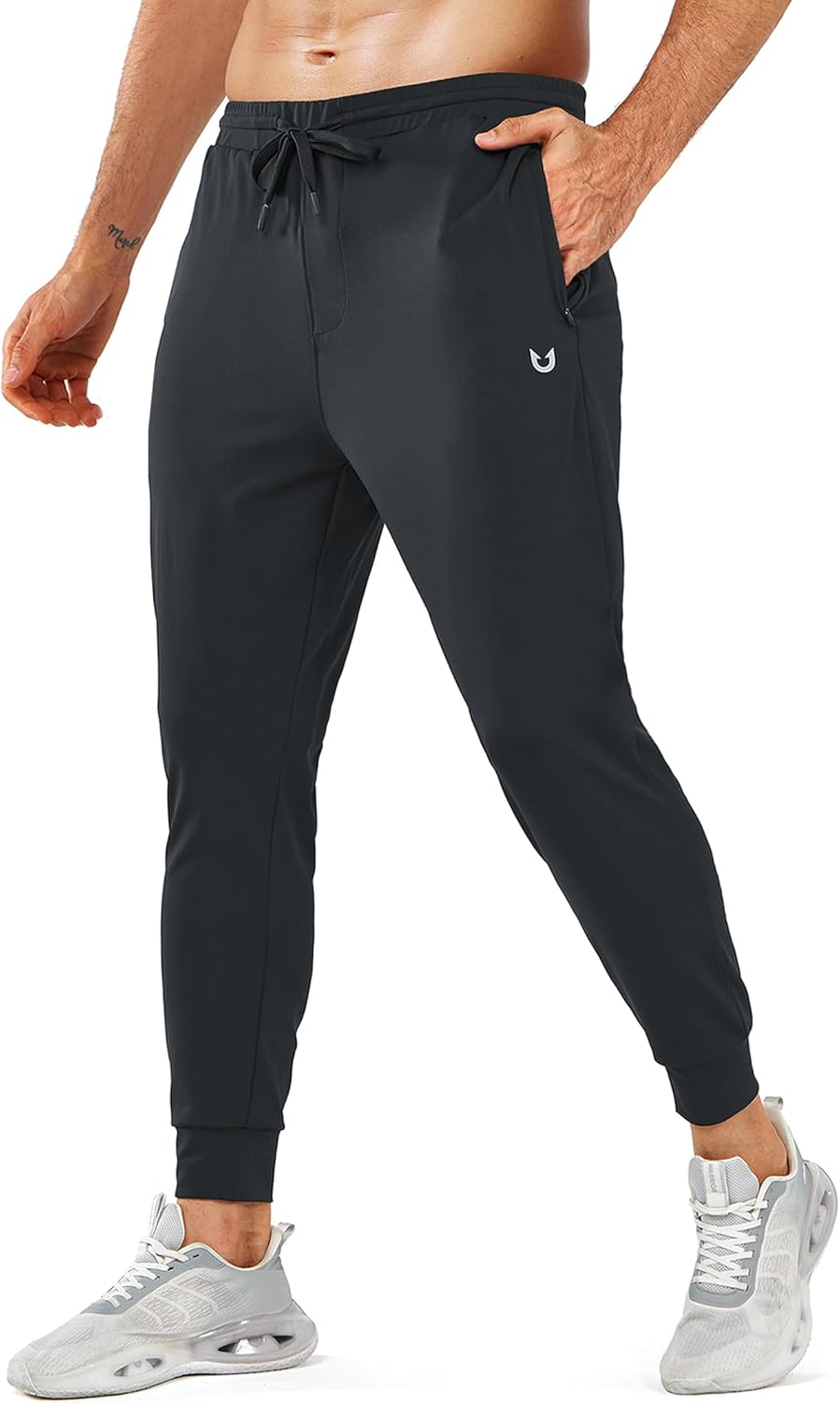 NORTHYARD Men’s Joggers Pants with Zipper Pockets Lightweight Sweatpants Athletic Running Workout Track Pants for Men