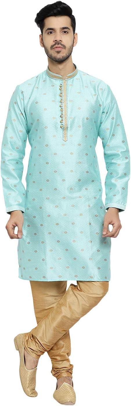 Pro-Ethic Style Developer Men’s Silk Printed Kurta Set