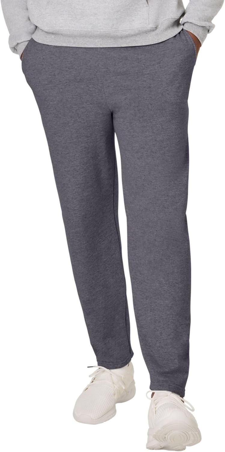 Hanes Mens EcoSmart Best Sweatpants, Athletic Lounge Pants with Cinched Cuffs, 1 Or 2 Pack