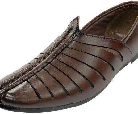 Punjabi Jutti for Mens Breathable Comfort Loafers Indian Shoes Sherwani Shoes