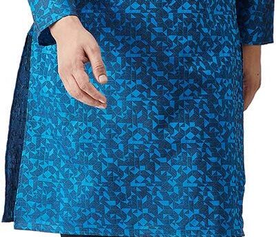 Sojanya (Since 1958 Men’S Jackquard Silk Only Long Kurta