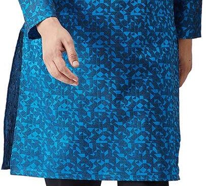 Sojanya (Since 1958 Men’S Jackquard Silk Only Long Kurta