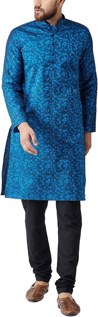 Sojanya (Since 1958 Men’S Jackquard Silk Only Long Kurta