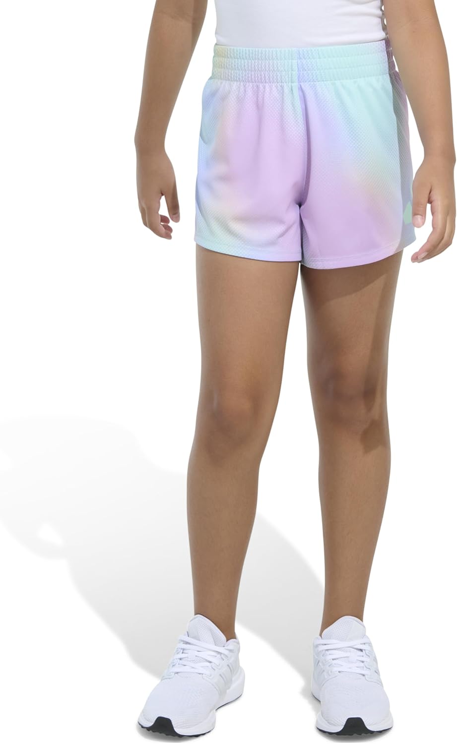 Adidas Girls Elastic Waistband Retro Woven Gym Shorts