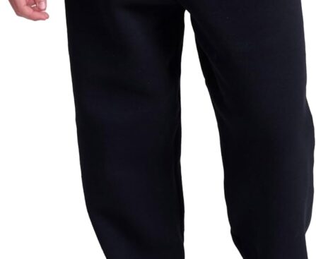 Russell Athletic Men’s Dri Power Fleece Open Bottom Sweatpants with Pockets, Relaxed Fit, Moisture Wicking