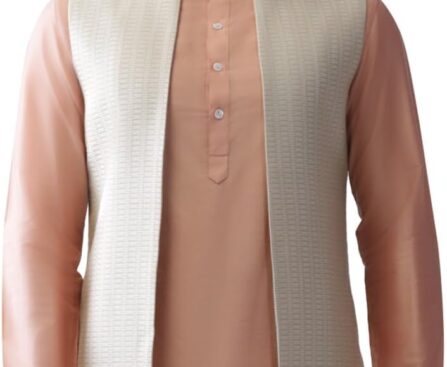 KISAH Men’s Jacket – Traditional Indian Ethnic Wear for Men – Ideal for Weddings, Festivals & Celebrations