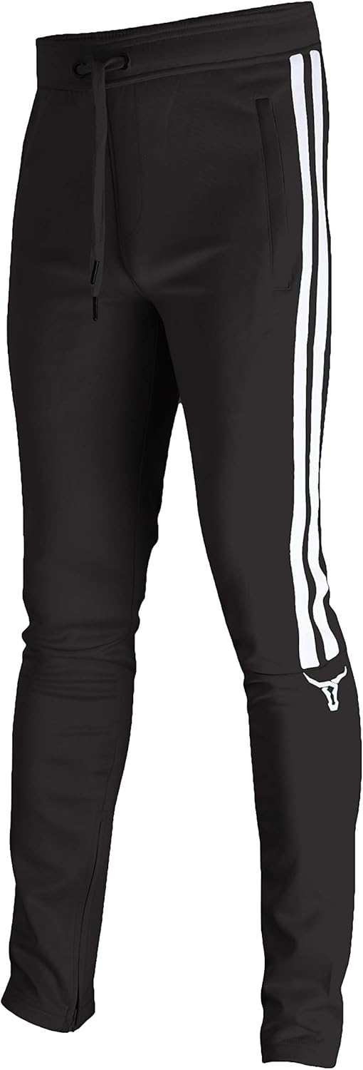SCREENSHOT-Track Pants Basic Mens Premium Slim Fit Athletic Fitness Fashion Urban Lifestyle Streetwear Bottoms