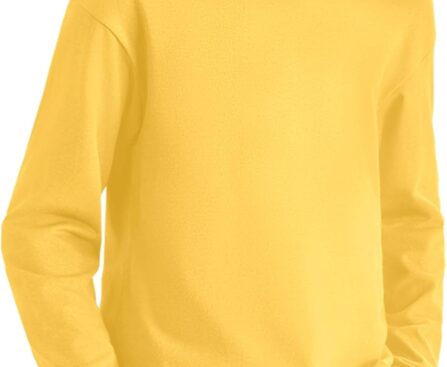 Haloumoning Kids Boys Long Sleeve Crewneck T-Shirts Tee Tops 5-14 Years