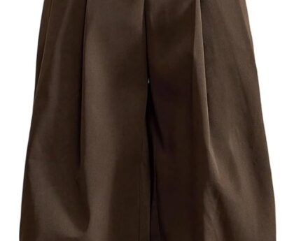 Verdusa Men’s Wide Leg Dress Pants Business Casual Baggy Trousers with Pockets