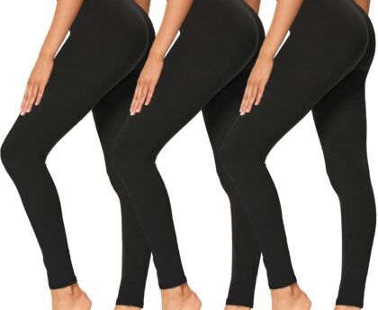 High Waisted Leggings for Women – Soft Athletic Tummy Control Yoga Pants for Cycling Dance Tights