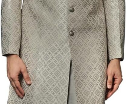 KISAH Men’s Kurta Sherwani Set – Traditional Indian Ethnic Wear for Men – Ideal for Weddings, Festivals & Celebrations