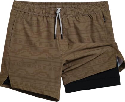 maamgic Mens 5″ Gym Running Shorts for Men 2 in 1 Quick Dry Workout Athletic Shorts