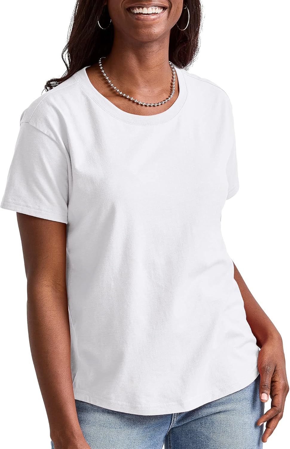 Hanes Womens Tri-Blend Relaxed Fit T-Shirt, Oversized Lightweight Tee, Available in Plus Size
