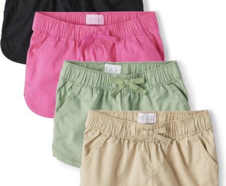 The Children’s Place Girls’ Twill Pull on Shorts
