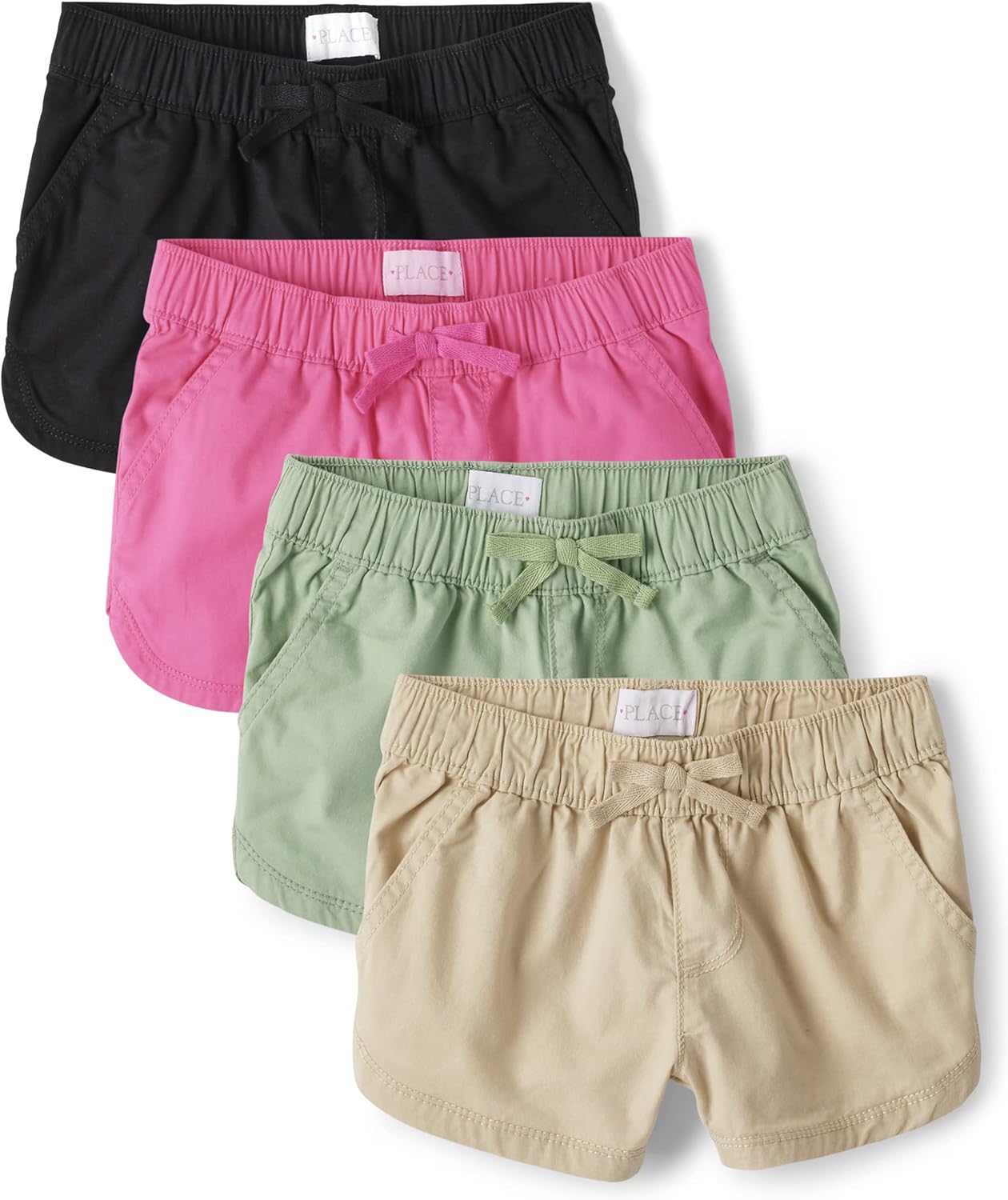 The Children’s Place Girls’ Twill Pull on Shorts