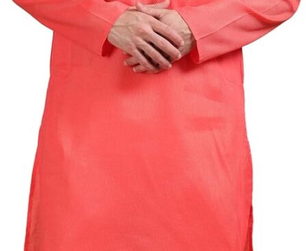 Filori 100% Cotton Men’s Kurta – Festive Ethnic Wear, Wedding Wear, Lightweight & Breathable Fabric