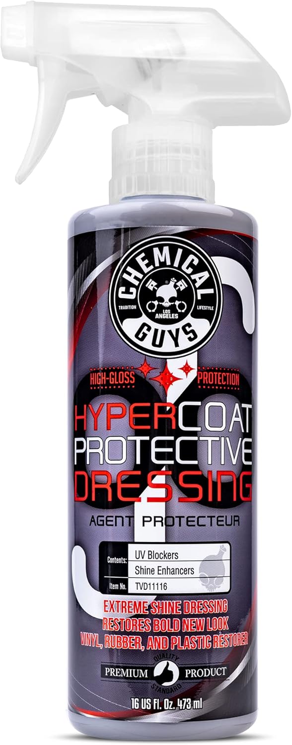 Chemical Guys G6 HyperCoat High Gloss Protectant Dressing, For Vinyl, Rubber, Plastic, Tires and Trim, Gloss Dressing Restores Shine & Protection for Cars, Trucks, Motorcycles, SUVs and RVs, 16 oz
