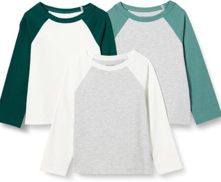 Amazon Essentials Boys Long Sleeve Cotton T-Shirts