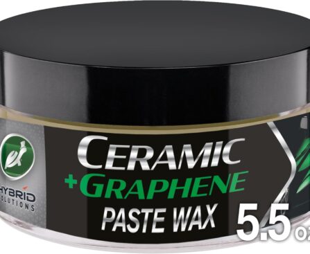 Turtle Wax Hybrid Solutions Ceramic Graphene Paste Wax for Car Detailing, High Gloss Shine, Extreme Water Beading, Long-Lasting Protection, for Paint, Glass Metal, Wheels and More, 5.5 oz (Pack of 1)