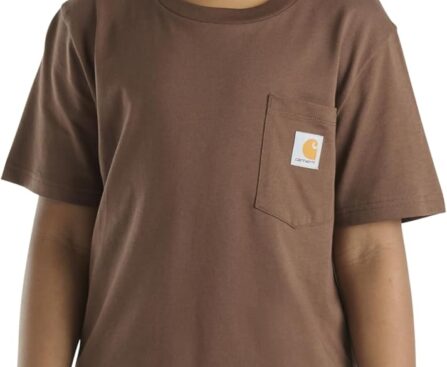 Carhartt Kid’s CA6655 Short-Sleeve Pocket T-Shirt – Unisex