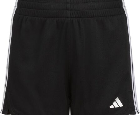 Adidas Girls’ 3-Stripes Mesh Shorts